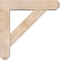 Ekena Millwork Traditional Craftsman Smooth Bracket w/ Offset Brace, Douglas Fir, 5 1/2"W x 22"D x 22"H BKT0604X22X22TRA04SDF - alternate 3